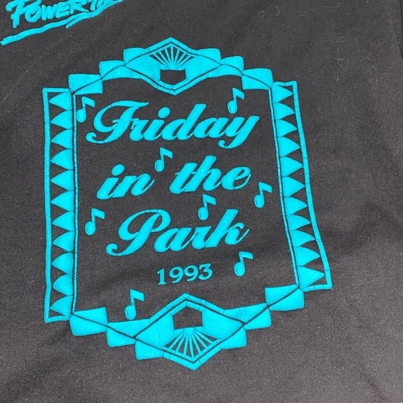Power 97 fm graphic T-shirt size XLarge Friday in the park 1993 vintage - Picture 4 of 8